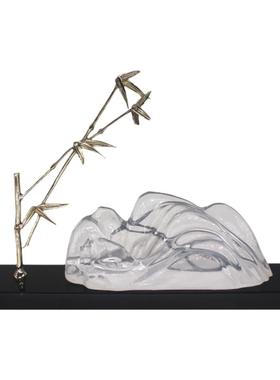 新中式风树脂家具卖场软装饰品