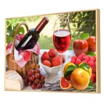 餐厅饭厅厨房挂画墙画现代简约水果花卉装饰画有框画壁画单幅包邮