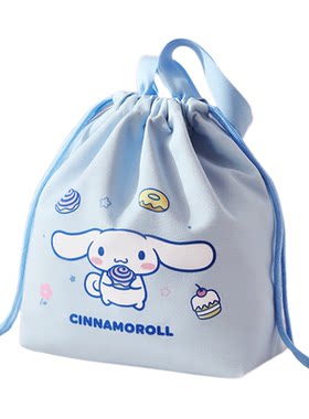 三丽鸥保温袋饭盒抽绳手提袋子