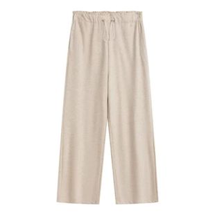 孕妇阔腿裤秋冬外穿糯米打底宽松大码加绒加厚长裤子秋冬装肚子