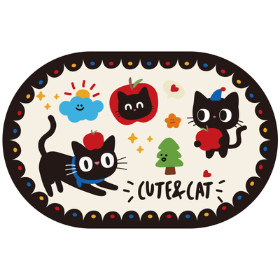 卡通可爱吸水加厚浴室防滑地垫