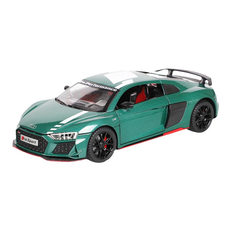 奥迪R8-V10跑车合金汽车模型
