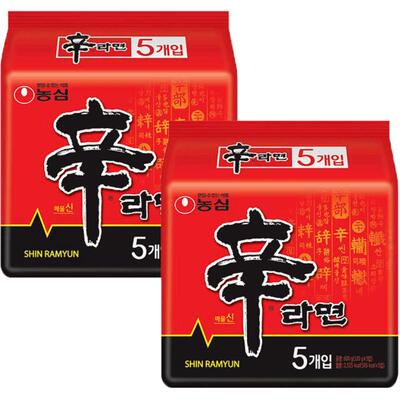 农心辛拉面辛辣鲜香120g*10袋
