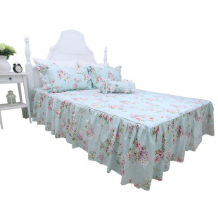 欧版新款**新花蕊全棉田园风格纯棉床裙/床罩/床单床上用品
