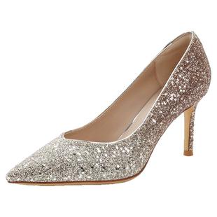 吉娜明星同款百丽女鞋细跟婚鞋高跟鞋女鞋子上班穿单鞋BDAK3AQ4