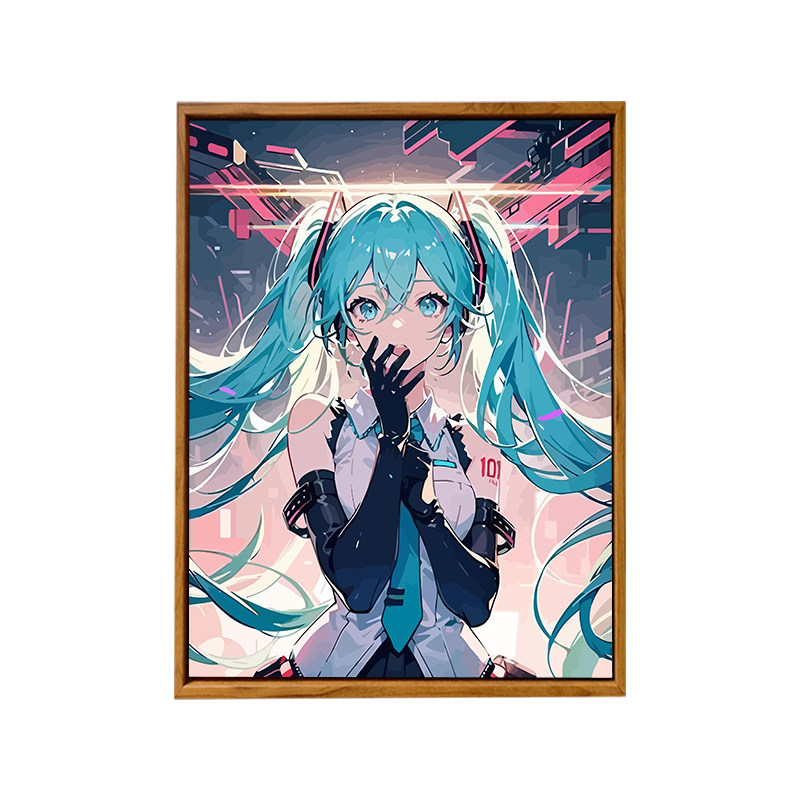 2024新款初音未来DIY数字油画