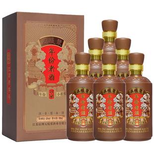 五醍浆年份老酒封藏42度500mL6瓶浓香型纯粮食酒年货春节送礼白酒