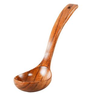 风沙渡小木勺子长柄大勺子大汤勺日式粥勺稀饭勺大号厨房家用木质