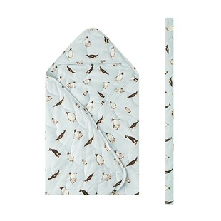 Milkbarn秋冬新品新生婴儿包被包单初生宝宝夹棉抱被襁褓包巾