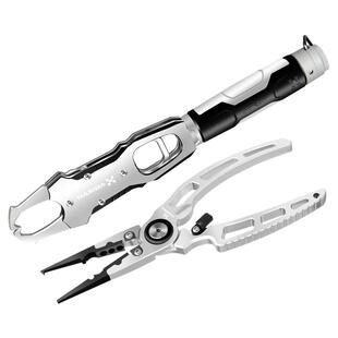 哈斯达极光路亚控鱼器带称大物抓鱼器正品铝合金多功能路亚钳套装