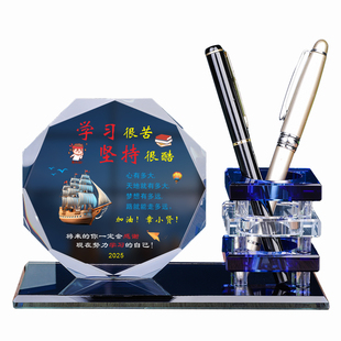 定制的学习很苦书法摆件个性办公室桌面照片摆台创意客厅卧室装饰