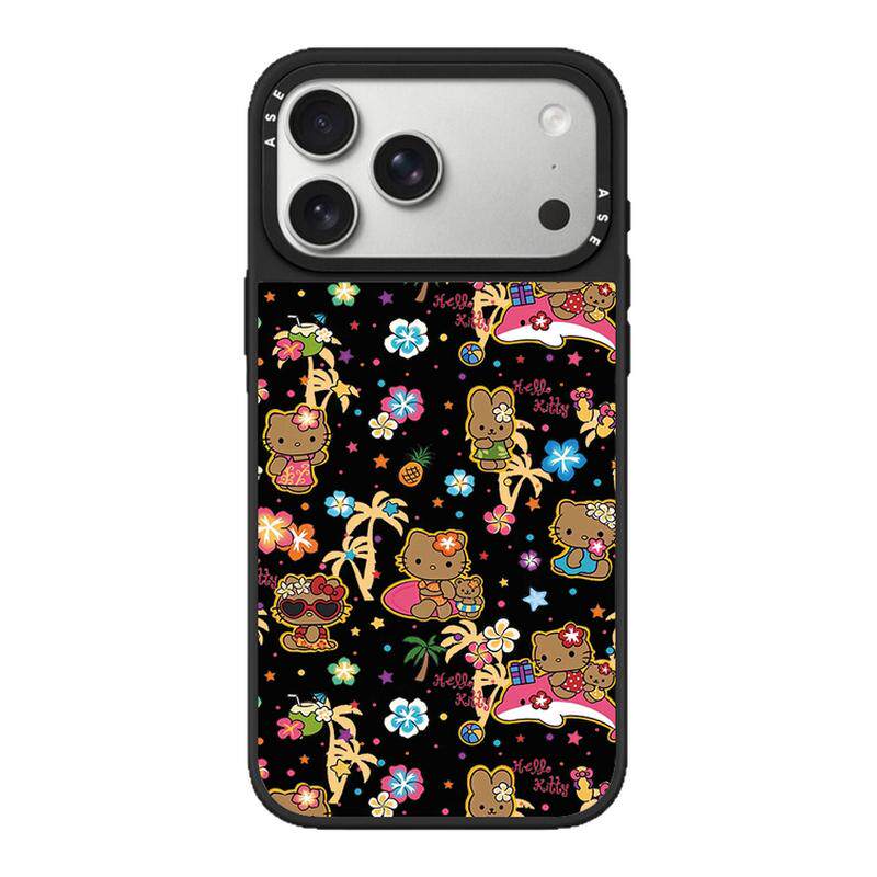 CASETiFiY联名黑皮Hellokitty豹纹KT猫适用苹果iPhone16pro/17ProMax/15plus手机壳14可爱13磁吸华强北平替女