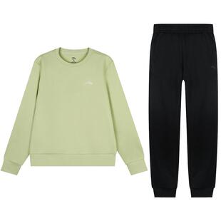 安踏运动套装女2026春秋季新款宽松保暖跑步休闲时尚百搭卫衣长裤