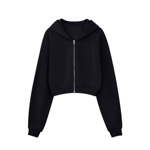 POET WONG【无限好穿】多件优惠 私服卫衣纯棉显瘦松弛短外套