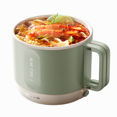 小熊电煮锅学生宿舍电火锅多功能蒸煮一体电热锅泡面小电锅烹饪机