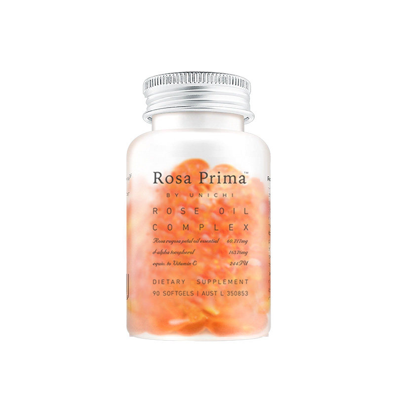 Unichi玫瑰精油小鱼胶囊口服玫瑰精粹内外滋养90粒