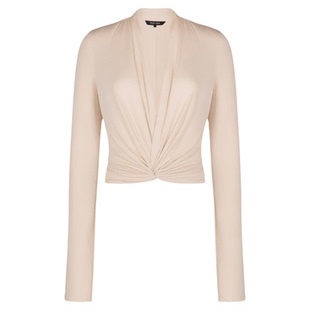 喇叭袖瑜伽服女亲肤交叉绑带运动罩衫女透气健身上衣服宽松显瘦弹