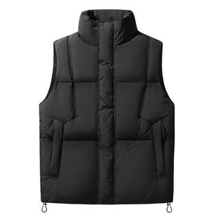 秋冬季羽绒服马甲男款潮流痞帅气休闲外穿潮牌棉背心坎肩马夹外套