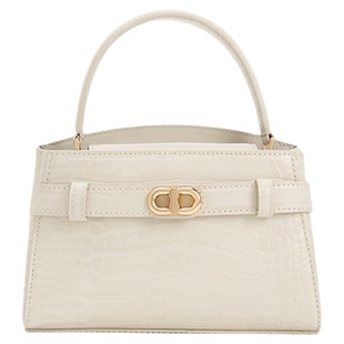 CHARLES&KEITH秋冬女包CK2-50270880-1单肩手提鳄鱼纹凯莉包婚包