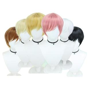 万用cos假发短款反翘收脸蓬蓬丝玉米须烫曲曲发翻翘短发