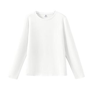 班尼路咖色正肩长袖T恤女2025秋冬新款修身打底衫加绒内搭上衣女Q