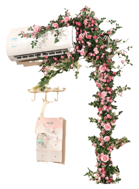 宝藏级的空调装饰花藤网红款藤蔓