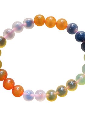 天然阿拉善彩虹糖戈壁全彩色玛瑙