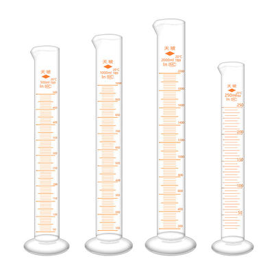 。天玻璃量筒25ml50ml100ml250ml500ml1玻000mlA级过检玻璃材质包