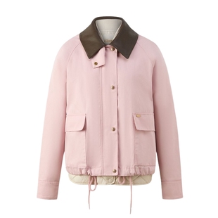 【无氟防水&两件套】Eland衣恋棉服女皮质领内胆可拆2025春季新款