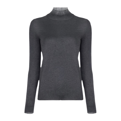 大码蕾丝半高领针织衫女打底毛衣