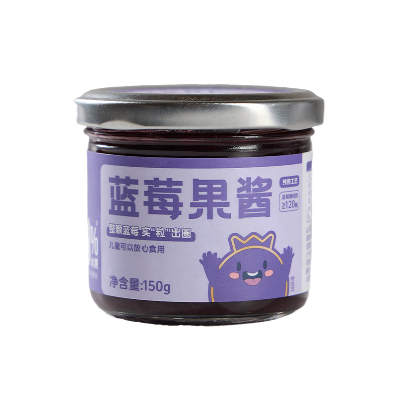 紫约蓝莓酱大颗果粒0脂肪100%