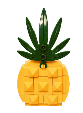 BrosBlock积木水果儿童拼装玩具