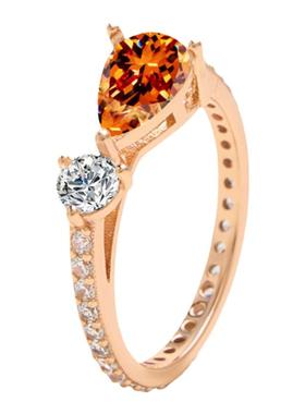 右手等待女S925银欧美莫桑石戒指