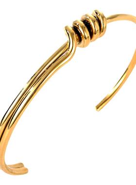 白搭麻花纹时尚风潮版打结手镯