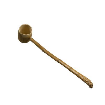 日式天然纯手工竹水勺长柄家用