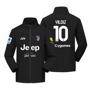 25-26赛季尤文图斯队伊尔迪兹同款足球衣服男秋冬休闲外套冲锋衣