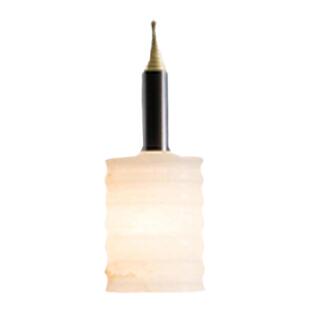 现代新中式创意简约轻奢卧室床头吧台吊灯西班牙云石长线单头灯具