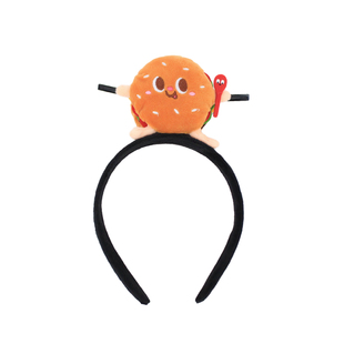 碳水脑袋！搞怪大号薯条汉堡包洗脸发箍居家趣味少女拍照头箍头饰