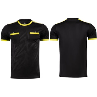 足球比赛裁判服上衣套装裁判员短袖球衣专业足球裁判装备定制订做