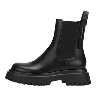 星期六切尔西短靴冬季新款厚底英伦风百搭烟筒靴复古MD34116081