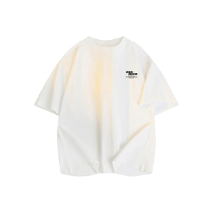 DUKE+DEXTER百搭高街纯棉短袖T恤男款夏季重磅圆领美式青少年上衣