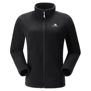 骆驼户外抓绒衣女双面摇粒绒冲锋衣内胆抗静电薄款立领防风外套男