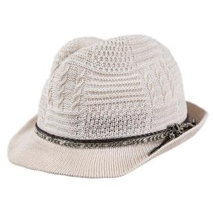 Hatson男帽女帽秋新款户外旅游针织礼帽休闲帽MGMFEI0027BG