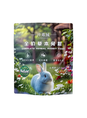 月茸绒全价草本膨化兔粮兔饲料