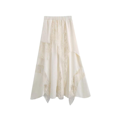 蕾丝半身裙巨温柔百搭！飘逸不透