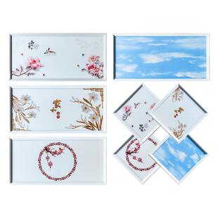 集成吊顶300x300x600led平板灯厨房厨卫生间嵌入式铝扣板吸顶灯具