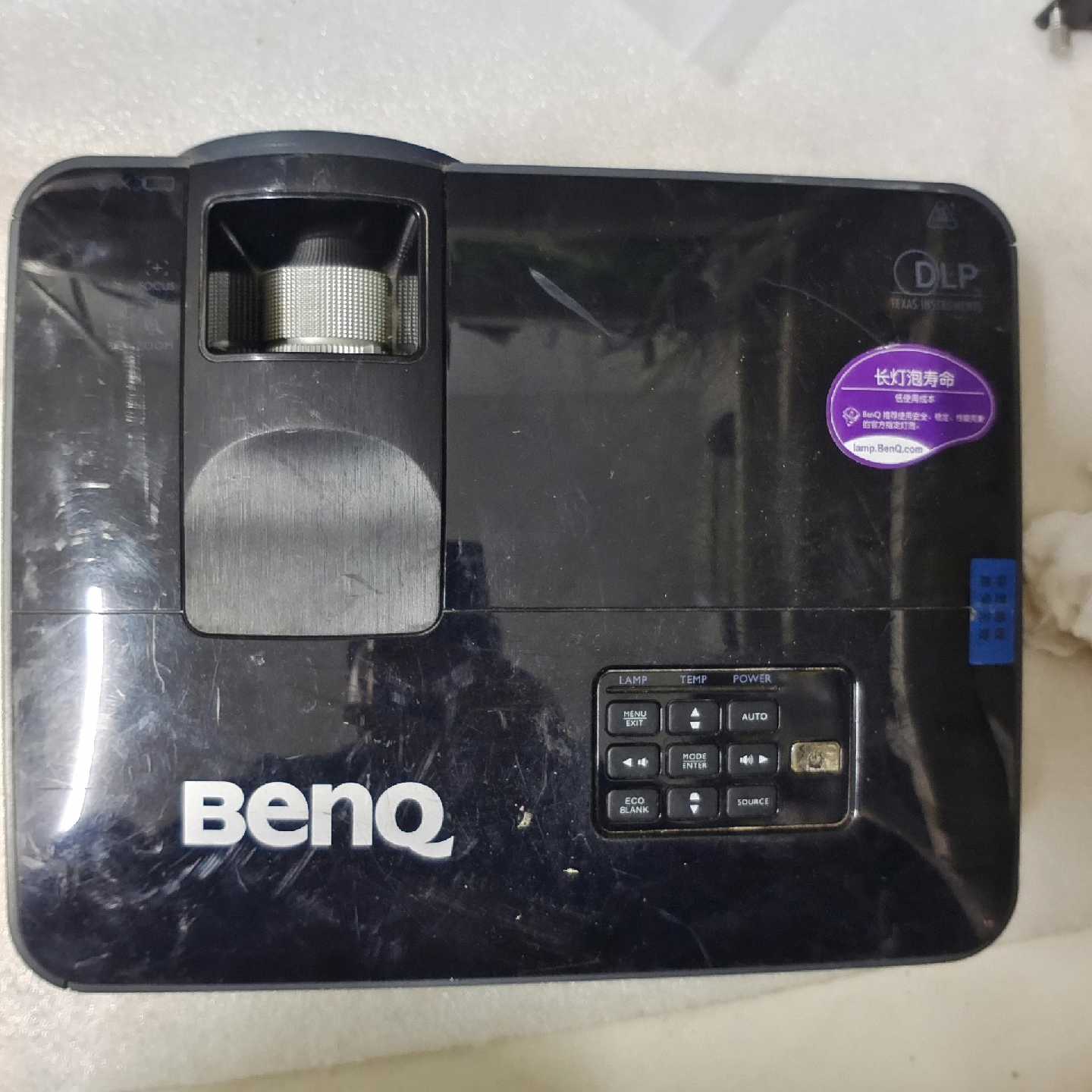 议价明基投影仪ms502投影亮度清晰度非常高没有遥控器可维修