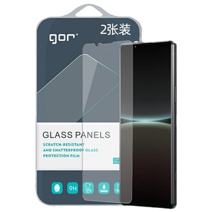 GOR适用索尼Xperia5iv钢化玻璃贴膜Xperia1III手机XPIV非全5V半荧屏幕XP10iii高清透明10IV防指纹爆保护贴膜
