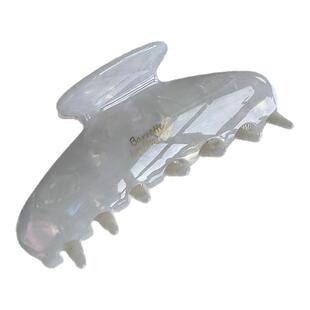 新款韩系醋酸高级感大号盘发抓夹金标后脑勺鲨鱼夹温柔气质发夹