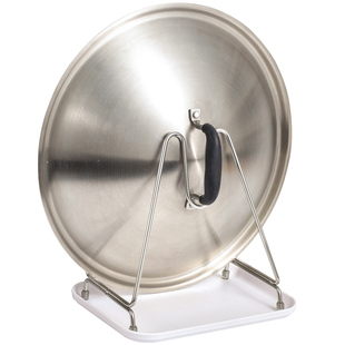 304不锈钢厨房置物架台面锅盖放置器 多功能砧板架大尺寸锅盖架子